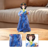 Maxbell Korean Hanbok Doll Cute 12 inch Female Statue for Home Office Tabletop Decor Style E