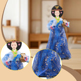 Maxbell Korean Hanbok Doll Cute 12 inch Female Statue for Home Office Tabletop Decor Style E