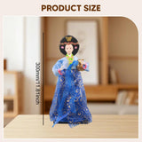 Maxbell Korean Hanbok Doll Cute 12 inch Female Statue for Home Office Tabletop Decor Style E