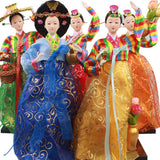Maxbell Korean Hanbok Doll Cute 12 inch Female Statue for Home Office Tabletop Decor Style E