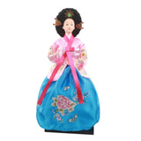Maxbell Korean Hanbok Doll Cute 12 inch Female Statue for Home Office Tabletop Decor Style F