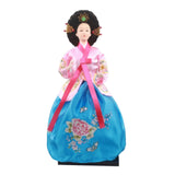 Maxbell Korean Hanbok Doll Cute 12 inch Female Statue for Home Office Tabletop Decor Style F