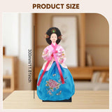 Maxbell Korean Hanbok Doll Cute 12 inch Female Statue for Home Office Tabletop Decor Style F