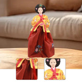 Maxbell Korean Hanbok Doll Cute 12 inch Female Statue for Home Office Tabletop Decor Style G