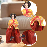 Maxbell Korean Hanbok Doll Cute 12 inch Female Statue for Home Office Tabletop Decor Style G