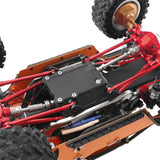Maxbell 8Pcs RC Car Chassis Fixing Rod Easy to Install Repair DIY for 1/12 H12Y H12P Red