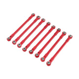 Maxbell 8Pcs RC Car Chassis Fixing Rod Easy to Install Repair DIY for 1/12 H12Y H12P Red