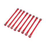 Maxbell 8Pcs RC Car Chassis Fixing Rod Easy to Install Repair DIY for 1/12 H12Y H12P Red
