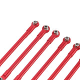 Maxbell 8Pcs RC Car Chassis Fixing Rod Easy to Install Repair DIY for 1/12 H12Y H12P Red