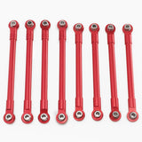 Maxbell 8Pcs RC Car Chassis Fixing Rod Easy to Install Repair DIY for 1/12 H12Y H12P Red