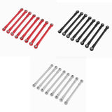 Maxbell 8Pcs RC Car Chassis Fixing Rod Easy to Install Repair DIY for 1/12 H12Y H12P Red