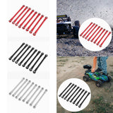 Maxbell 8Pcs RC Car Chassis Fixing Rod Easy to Install Repair DIY for 1/12 H12Y H12P Red