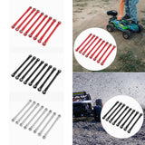 Maxbell 8Pcs RC Car Chassis Fixing Rod Easy to Install Repair DIY for 1/12 H12Y H12P Red