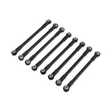 Maxbell 8Pcs RC Car Chassis Fixing Rod Easy to Install Repair DIY for 1/12 H12Y H12P Black