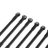 Maxbell 8Pcs RC Car Chassis Fixing Rod Easy to Install Repair DIY for 1/12 H12Y H12P Black