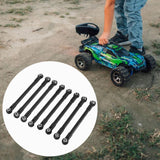 Maxbell 8Pcs RC Car Chassis Fixing Rod Easy to Install Repair DIY for 1/12 H12Y H12P Black