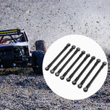 Maxbell 8Pcs RC Car Chassis Fixing Rod Easy to Install Repair DIY for 1/12 H12Y H12P Black