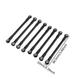 Maxbell 8Pcs RC Car Chassis Fixing Rod Easy to Install Repair DIY for 1/12 H12Y H12P Black