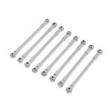 Maxbell 8Pcs RC Car Chassis Fixing Rod Easy to Install Repair DIY for 1/12 H12Y H12P Silver