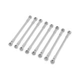 Maxbell 8Pcs RC Car Chassis Fixing Rod Easy to Install Repair DIY for 1/12 H12Y H12P Silver
