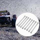 Maxbell 8Pcs RC Car Chassis Fixing Rod Easy to Install Repair DIY for 1/12 H12Y H12P Silver