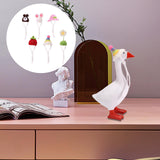 Maxbell 6Pcs Mini Knitting Hats Goose Decor Accessories Small Desk Goose Outfits