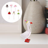 Maxbell 6Pcs Mini Knitting Hats Goose Decor Accessories Small Desk Goose Outfits