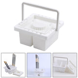 Maxbell Paint Brush Basin Teacher Portable Home Studio Paint Brush Holder Organizer