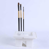 Maxbell Paint Brush Basin Teacher Portable Home Studio Paint Brush Holder Organizer