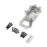 Maxbell 1/14 RC Car Front Gearbox Lower Cover Sturdy Upgrade for 14209 14210 Crawler Silver