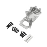 Maxbell 1/14 RC Car Front Gearbox Lower Cover Sturdy Upgrade for 14209 14210 Crawler Silver
