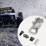 Maxbell 1/14 RC Car Front Gearbox Lower Cover Sturdy Upgrade for 14209 14210 Crawler Silver