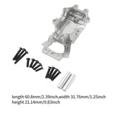 Maxbell 1/14 RC Car Front Gearbox Lower Cover Sturdy Upgrade for 14209 14210 Crawler Silver