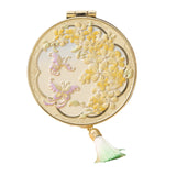 Maxbell Travel Makeup Mirror Round Creative Cosmetic Mirror for Purse Pocket Handbag Yellow