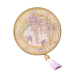 Maxbell Travel Makeup Mirror Round Creative Cosmetic Mirror for Purse Pocket Handbag Purple