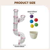 Busy Board DIY Accessories Pipe Sensory Board Parts for Girls Boys Baby Kids light pink 55cm