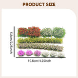DIY Miniature Static Grass Tufts for Sand Table Layout Micro Landscape Decor Style  F