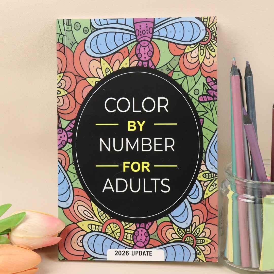 Color-by-Number Book Stress Relief And Focus Training