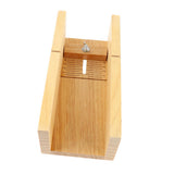 Maxbell Silicone Soap Mold Wood Box Wooden Beveler Planer Handmade Soap Cutting Tool