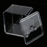 Maxbell Maxbell Clear Acrylic Q-tip Cosmetic Organizer Makeup Cotton Ball Pad Swab Holder Jewelry Storage Box Case