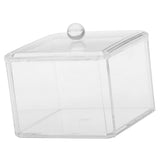 Maxbell Maxbell Clear Acrylic Q-tip Cosmetic Organizer Makeup Cotton Ball Pad Swab Holder Jewelry Storage Box Case