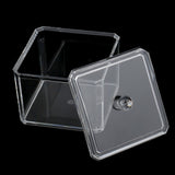 Maxbell Maxbell Clear Acrylic Q-tip Cosmetic Organizer Makeup Cotton Ball Pad Swab Holder Jewelry Storage Box Case