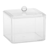 Maxbell Maxbell Clear Acrylic Q-tip Cosmetic Organizer Makeup Cotton Ball Pad Swab Holder Jewelry Storage Box Case