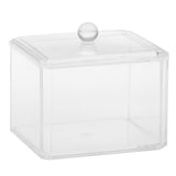 Maxbell Maxbell Clear Acrylic Q-tip Cosmetic Organizer Makeup Cotton Ball Pad Swab Holder Jewelry Storage Box Case