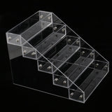 Maxbell Premium Quality Clear Acrylic 5 Step Nail Polish Organizer Table Desk Display Holder for 25 Bottles