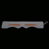 Maxbell Maxbell Set of 12 Styles Straight Flat Liner Reusable Eyebrow Grooming Stencil Transparent Eye Brow Template Shaping Shaper DIY Tool Yellow
