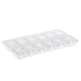 Maxbell Maxbell Empty Storage Container Box Case for Nail Art Tips Rhinestone  Clear