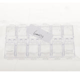 Maxbell Maxbell Empty Storage Container Box Case for Nail Art Tips Rhinestone  Clear