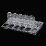 Maxbell Maxbell Empty Storage Container Box Case for Nail Art Tips Rhinestone  Clear