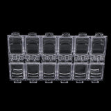 Maxbell Maxbell Empty Storage Container Box Case for Nail Art Tips Rhinestone  Clear